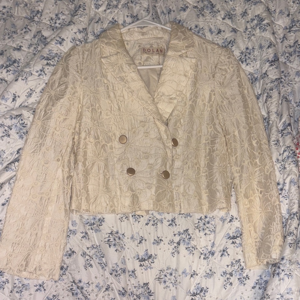 Dolan Ivory Lace Blazer